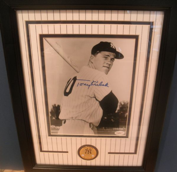 Tony Kubek 61 Yankees signed/framed 8x10 JSA cert