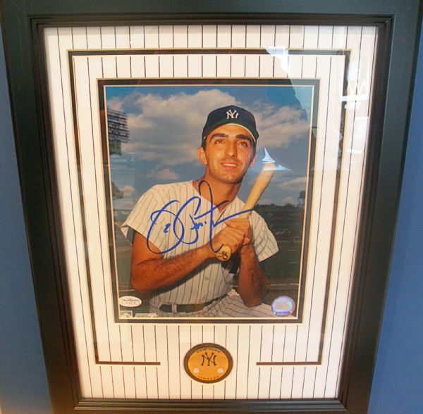 Joe Pepitone signed/framed Yankees 8x10 JSA cert