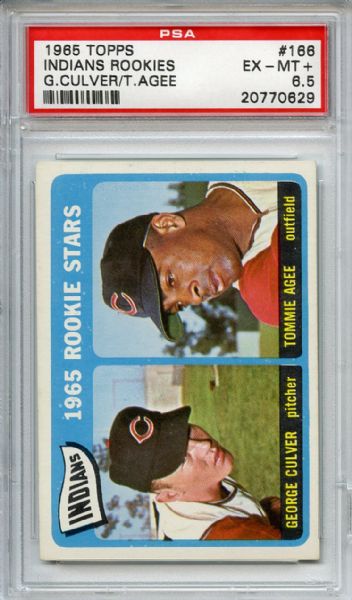 1965 Topps 166 Tommie Agee Rookie PSA EX-MT+ 6.5