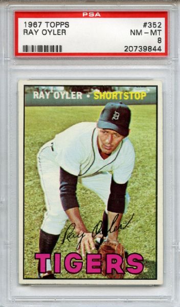 1967 Topps 352 Ray Oyler PSA NM-MT 8