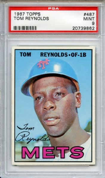 1967 Topps 487 Tom Reynolds PSA MINT 9