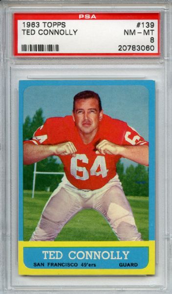 1963 Topps 139 Ted Connolly PSA NM-MT 8