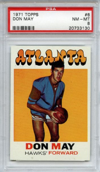 1971 Topps 6 Don May PSA NM-MT 8