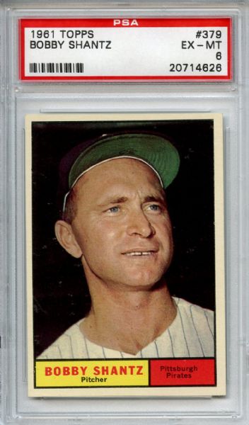1961 Topps 405 Lou Gehrig Benched After 2130 Games PSA NM 7