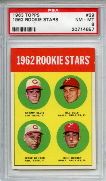 1963 Topps 29 1963 Rookie Stars PSA NM 7