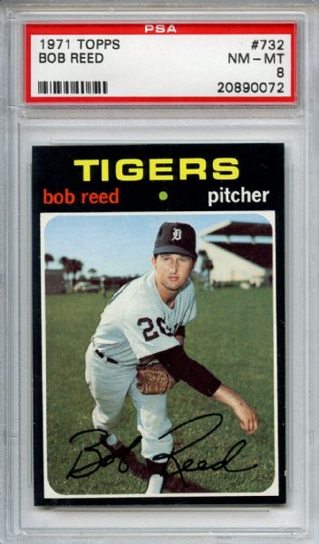1972 Topps 34 Billy Martin In Action PSA NM-MT 8
