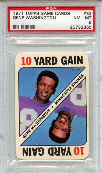 1971 Topps Game Cards 41 Tom Woodeshick PSA NM-MT 8