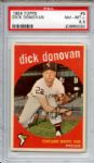1959 Topps 5 Dick Donovan PSA NM-MT+ 8.5