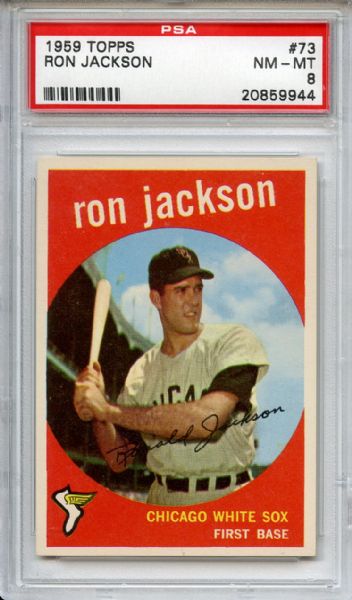 1959 Topps 73 Ron Jackson PSA NM-MT 8