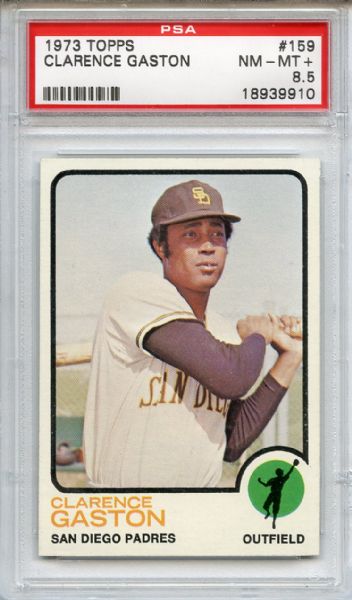 1972 Topps 159 Clarence Gaston PSA NM-MT+ 8.5