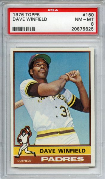 1976 Topps 160 Dave Winfield PSA NM-MT 8