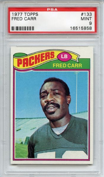 1977 Topps 133 Fred Carr PSA MINT 9