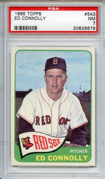 1965 Topps 543 Ed Connolly PSA NM 7