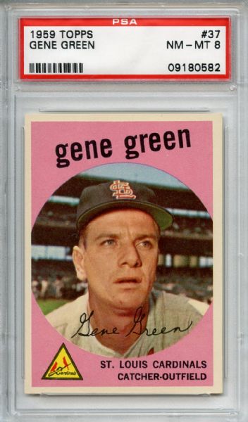 1959 Topps 37 Gene Green PSA NM-MT 8