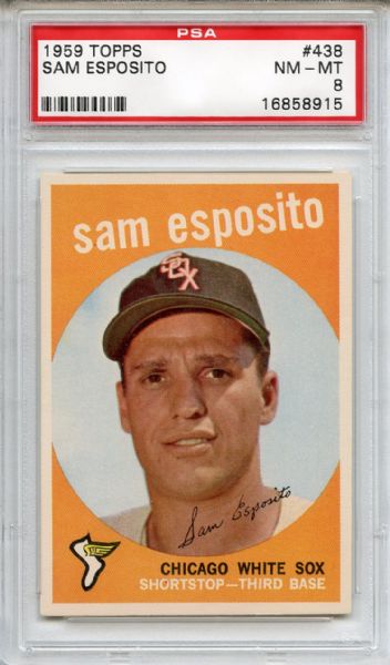 1959 Topps 438 Sam Esposito PSA NM-MT 8