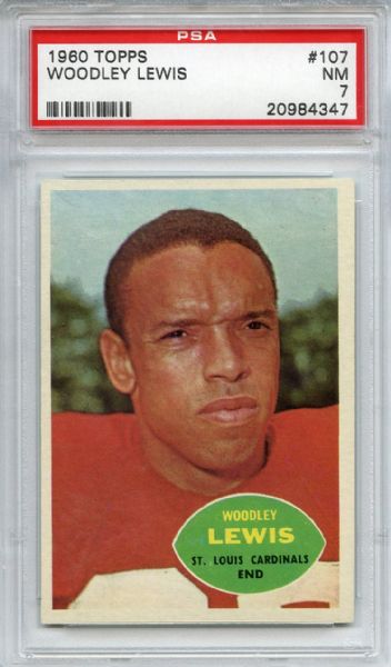 1960 Topps 107 Woodley Lewis PSA NM 7