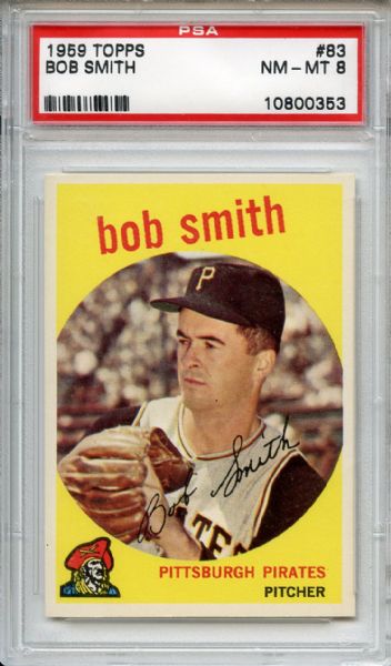 1959 Topps 83 Bob Smith PSA NM-MT 8