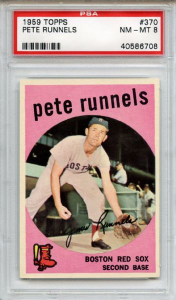 1959 Topps 370 Pete Runnels PSA NM-MT 8