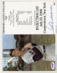 Ted Williams Signed 8 x 10 HOF Induction Photo PSA/DNA LOA