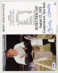 Mickey Mantle Signed 8 x 10 HOF Induction Photo PSA/DNA LOA