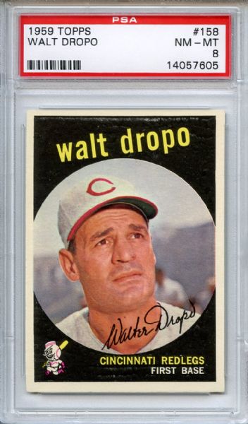 1959 Topps 158 Walt Dropo PSA NM-MT 8