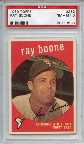 1959 Topps 252 Ray Boone PSA NM-MT 8
