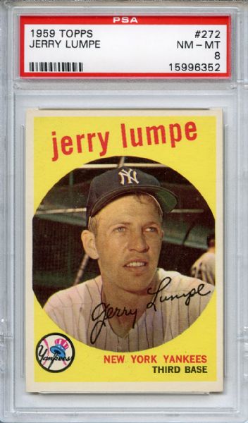 1959 Topps 272 Jerry Lumpe PSA NM-MT 8