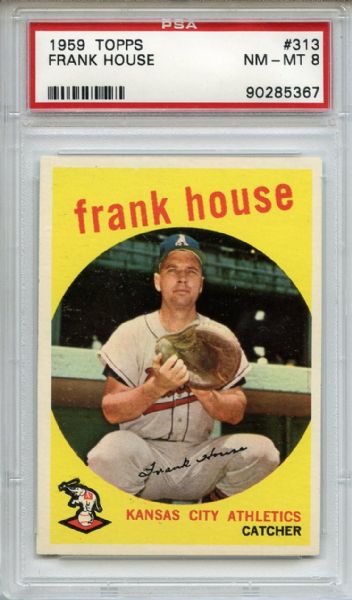 1959 Topps 313 Frank House PSA NM-MT 8