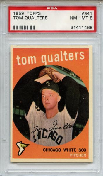 1959 Topps 341 Tom Qualters PSA NM-MT 8