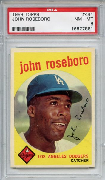 1959 Topps 441 John Roseboro PSA NM-MT 8