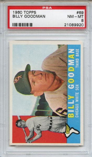 1960 Topps 69 Billy Goodman PSA NM-MT 8