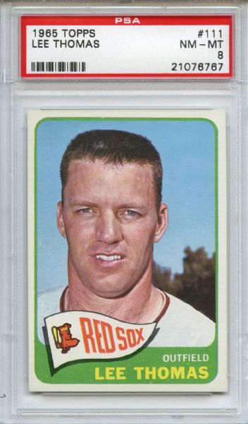 1965 Topps 111 Lee Thomas PSA NM-MT 8