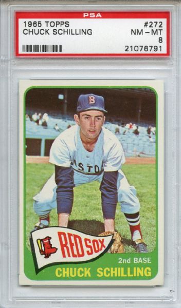 1965 Topps 272 Chuck Schilling PSA NM-MT 8