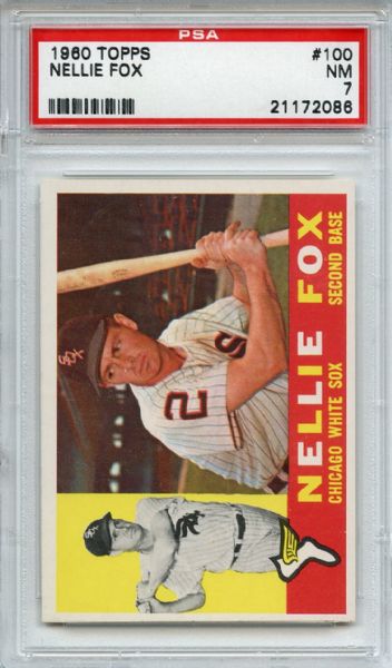 1960 Topps 100 Nellie Fox PSA NM 7