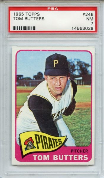 1965 Topps 246 Tom Butters PSA NM 7