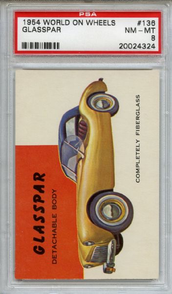 1954 World On Wheels 136 Glasspar PSA NM-MT 8