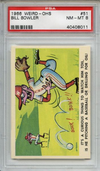 1966 Weird-Ohs 51 Bill Bowler PSA NM-MT 8