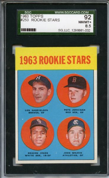 1963 Topps 253 Rookie Stars SGC NM/MT+ 92 / 8.5