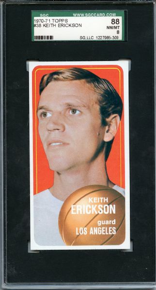1970 Topps 38 Keith Erickson SGC NM/MT 88 / 8