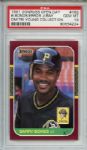1987 Donruss Opening Day Barry Bonds RC ERROR Johnny Ray Dmitri Young Collection PSA GEM MT 10