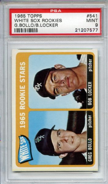 1965 Topps 541 Chicago White Sox Rookies PSA MINT 9