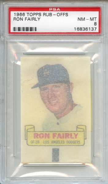 1966 Topps Rub-Offs Ron Fairly PSA NM-MT 8