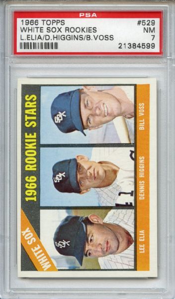 1966 Topps 529 Chicago White Sox Rookies PSA NM 7