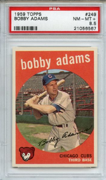 1959 Topps 249 Bobby Adams PSA NM-MT+ 8.5