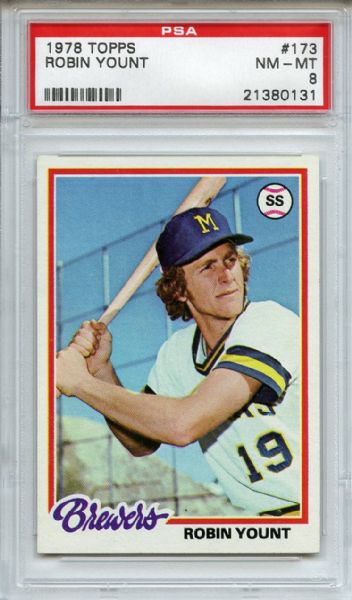 1978 Topps 173 Robin Yount PSA NM-MT 8
