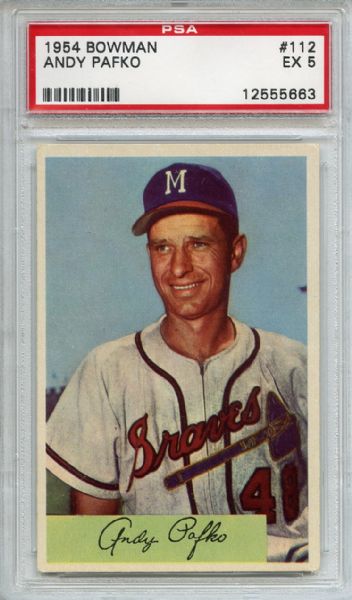 1954 Bowman 112 Andy Pafko PSA EX 5