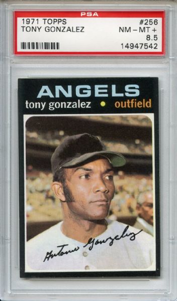 1971 Topps 256 Tony Gonzalez PSA NM-MT+ 8.5