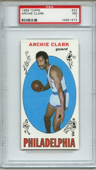 1969 Topps 32 Archie Clark PSA NM 7