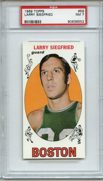 1969 Topps 59 Larry Siegfried PSA NM 7