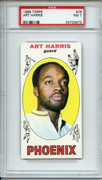 1969 Topps 76 Art Harris PSA NM 7
